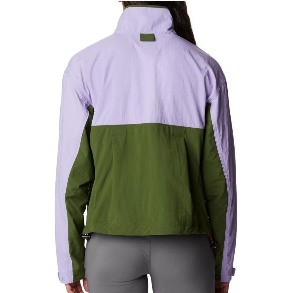 New Columbia Women's Deschutes Valley Green Purple Active Packable Jacket Size M - Picture 6 of 16
